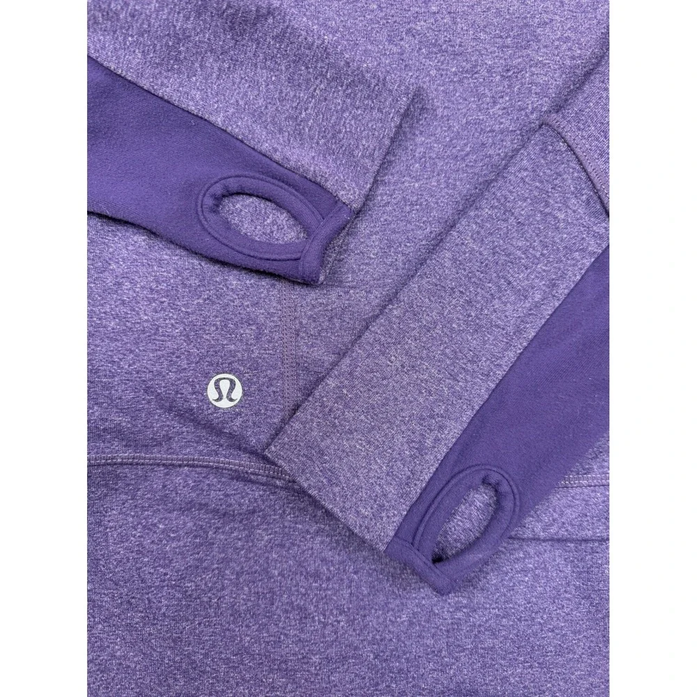 Lululemon Stride Jacket Heather Persian Purple Size 6 Full Zip Hoodie #1690